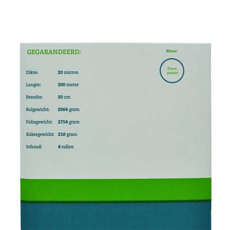 Wikkelfolie (per doos) gebruik: Wikkelfolie (per doos)
