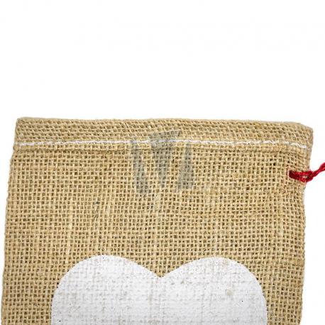 Jute zakken met hartje 15 x 25 cm (per stuk) gebruik: Jute zakken met hartje 15 x 25 cm (per stuk)