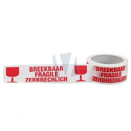Waarschuwingstape breekbaar / fragile (per rol) gebruik: Waarschuwingstape breekbaar / fragile (per rol)