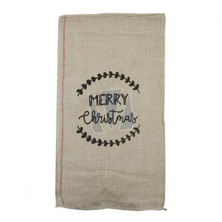 Jute zak Kerst met Merry Christmas opdruk 60 x 110 cm gebruik: Jute zak Kerst met Merry Christmas opdruk 60 x 110 cm