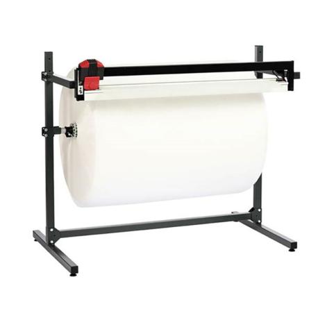 Afroller met mes voor verpakkingsmateriaal op rol