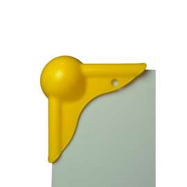 Kunststof bolhoeken geel (per stuk)