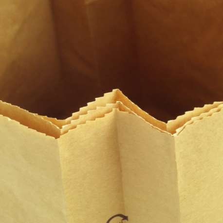 Papieren zak met zijvouw (per 100 stuks) gebruik: Papieren zak met zijvouw (per 100 stuks)