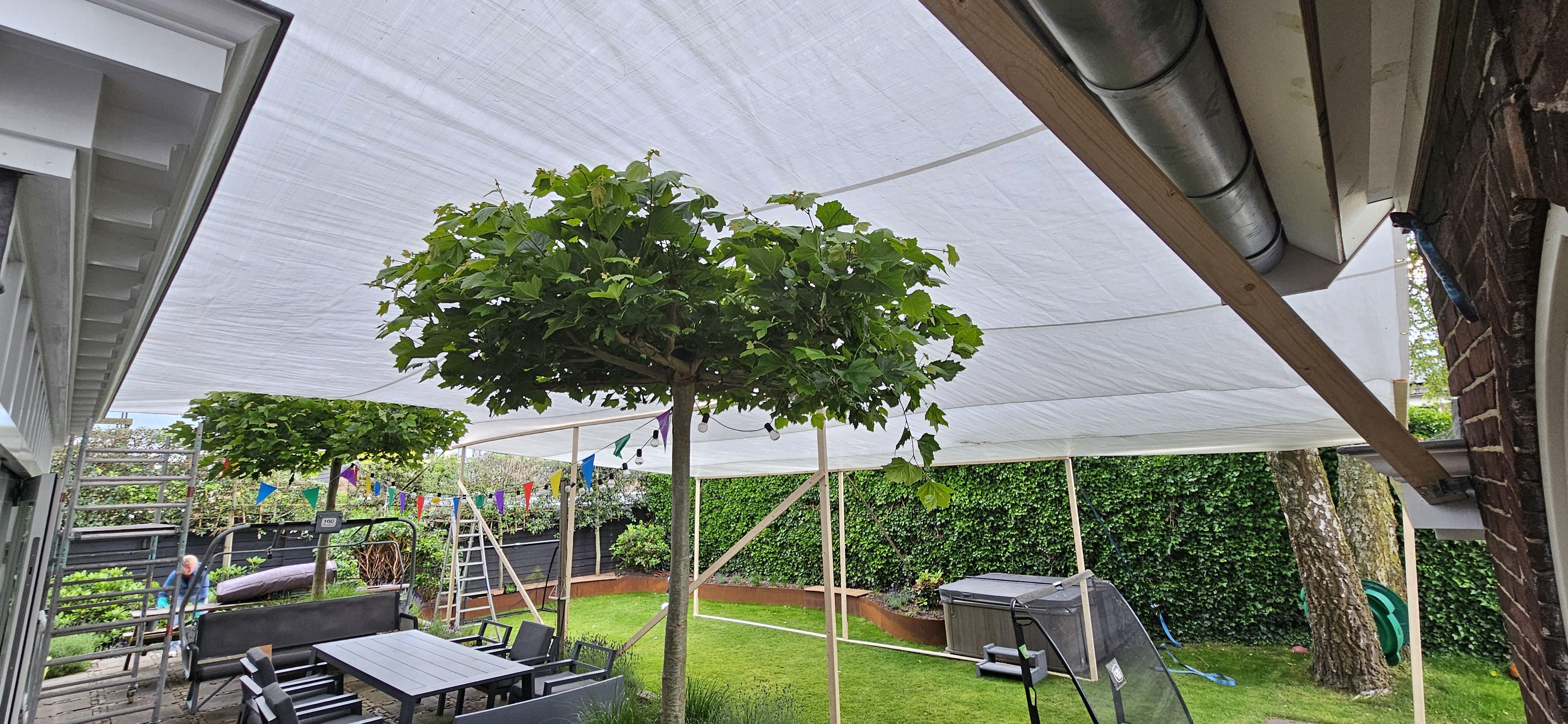 Afdekzeil wit zwaar (250gr/m²) gebruik: Afdekzeil wit zwaar (250gr/m²)